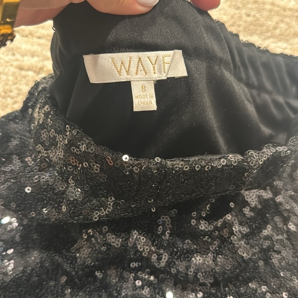 Wayf sequin black pants size small - Picture 4 of 4